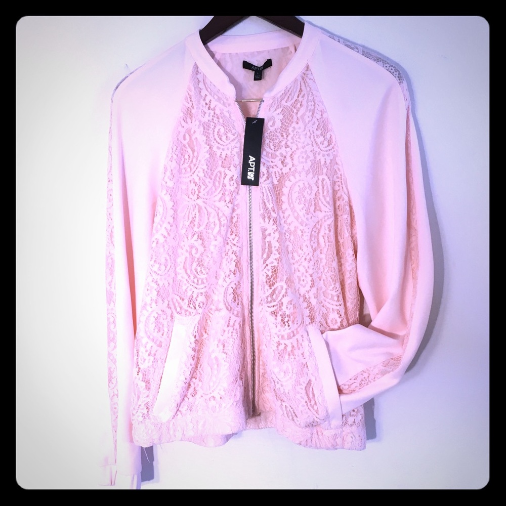 Paisley Lace zip up light jacket/cardigan